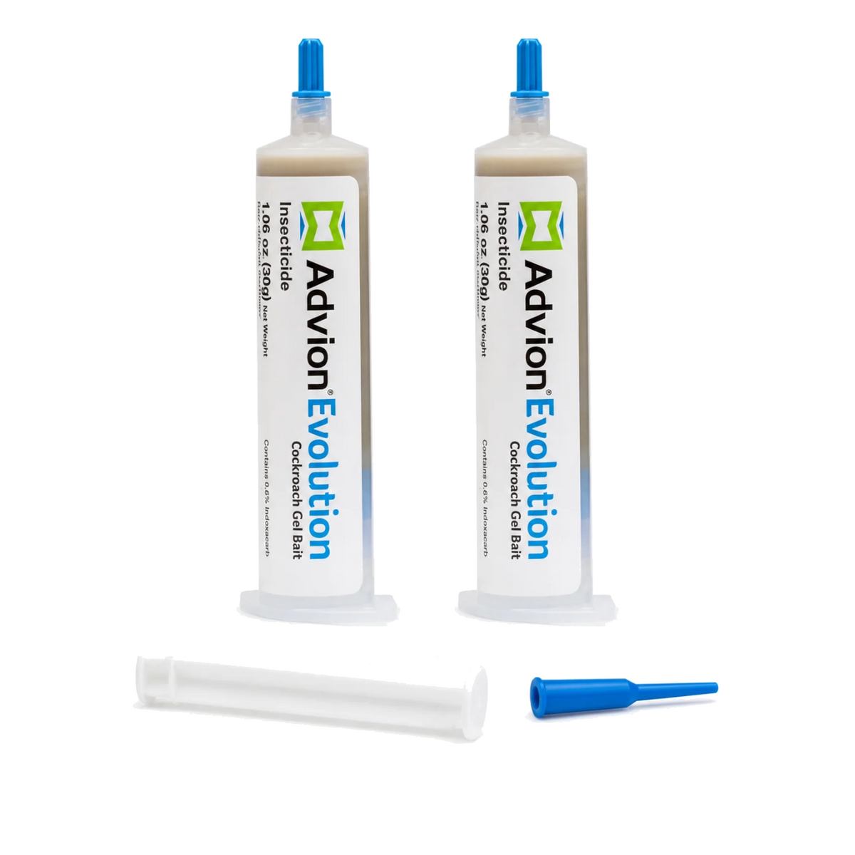 عبوة أنبوبتين من جل أدفيون إيفولوشن للصراصير 30 جم مع سن تطبيق ومكبس - Advion Evolution 2 tubes pack UAE