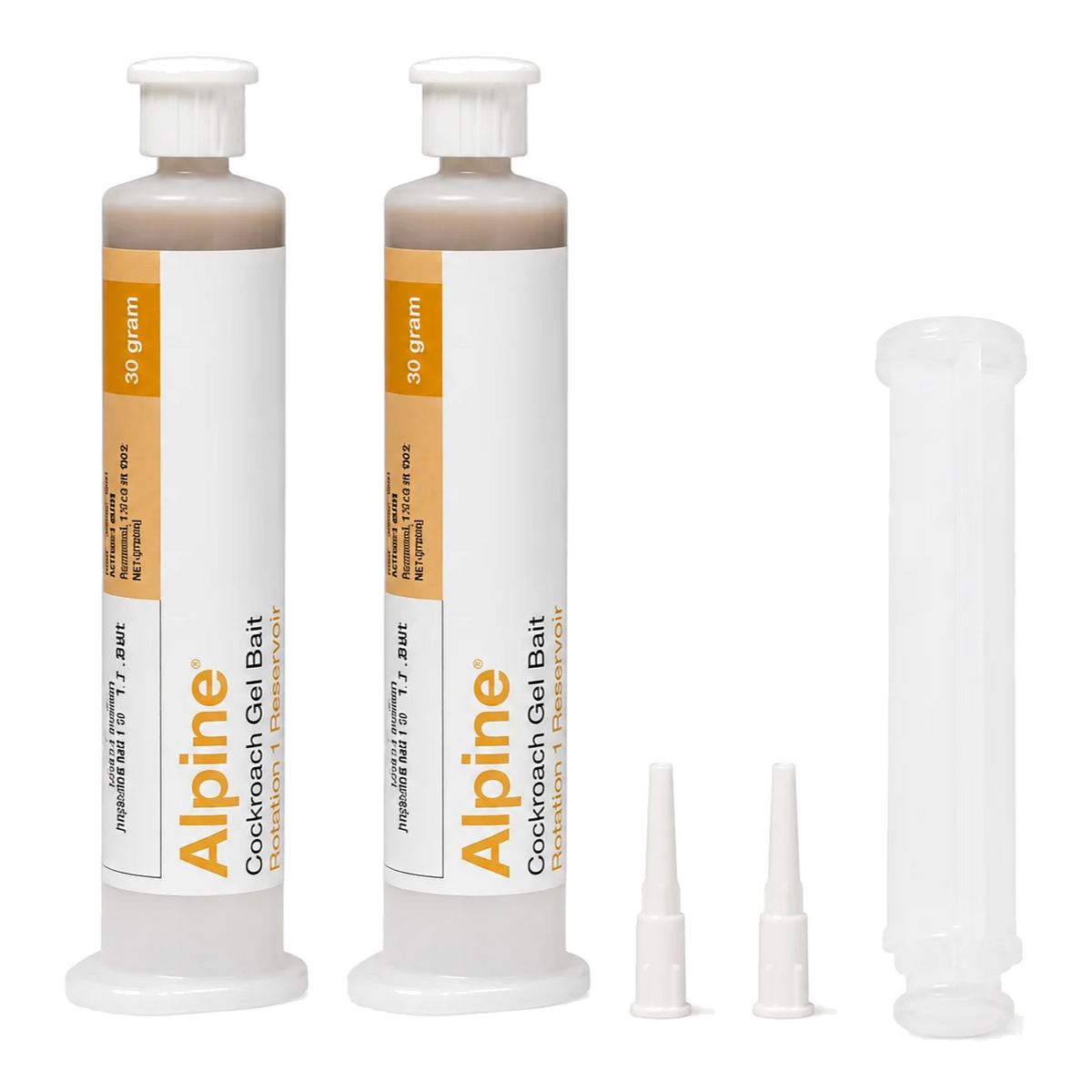 عبوة أنبوبتين من جل ألباين للصراصير 30 جم مع سنّي تطبيق ومكبس - Alpine Cockroach Gel 2 tubes pack UAE